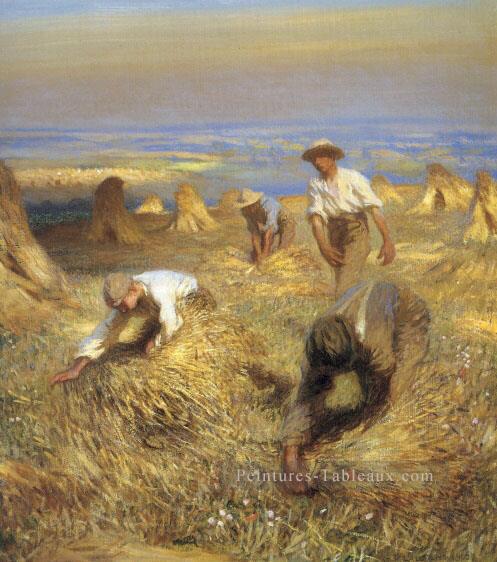 Récolte des paysans modernes Impressionniste Sir George Clausen Peintures à l'huile